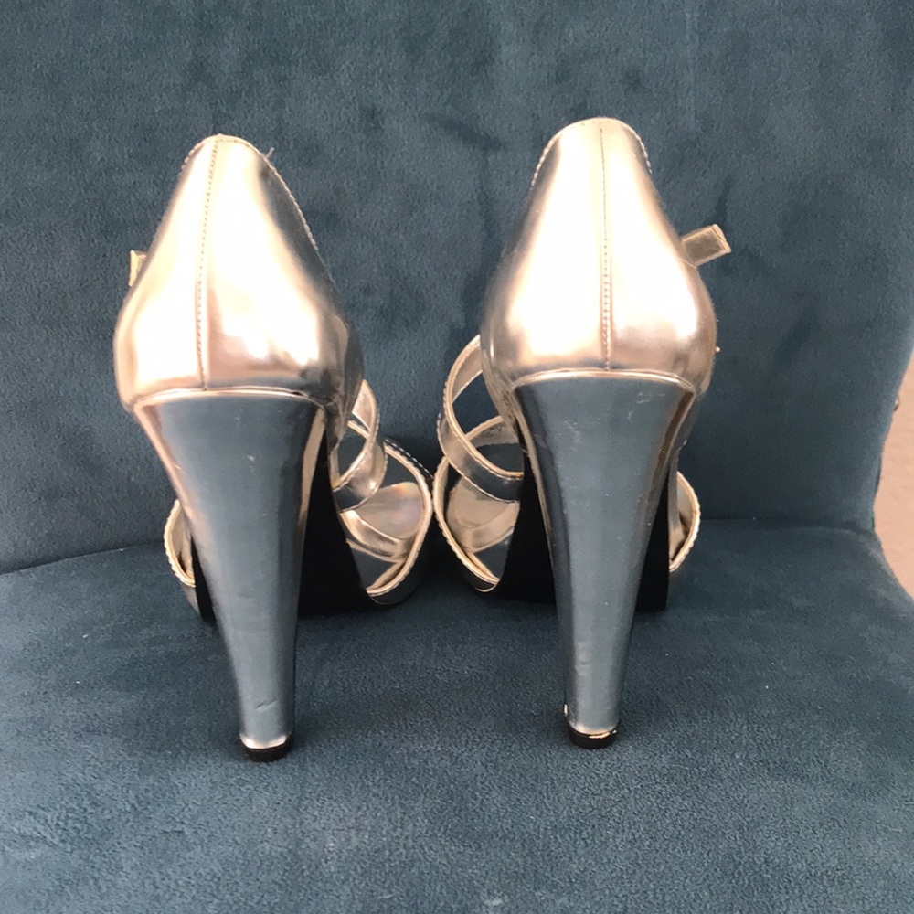 Silver Unique Heels - image 2